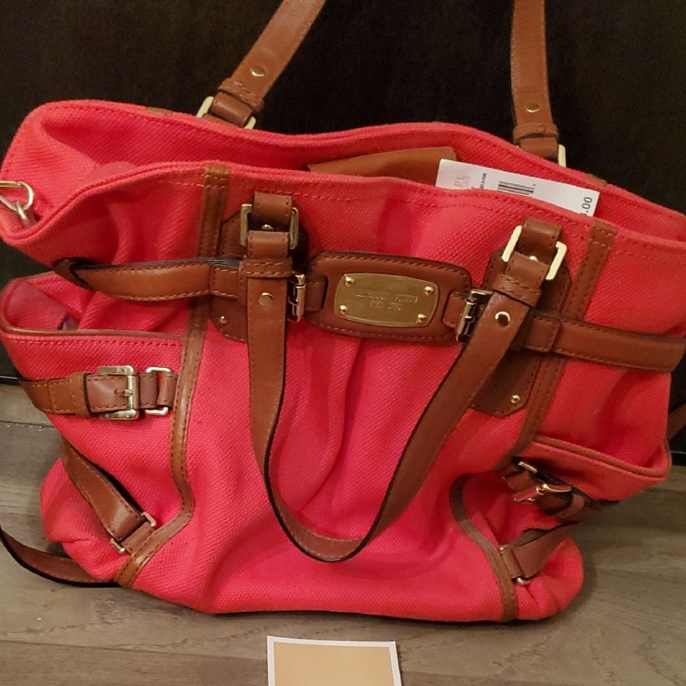 Michael Kors Gansevort Mandarin Orange Tote Bag Purse